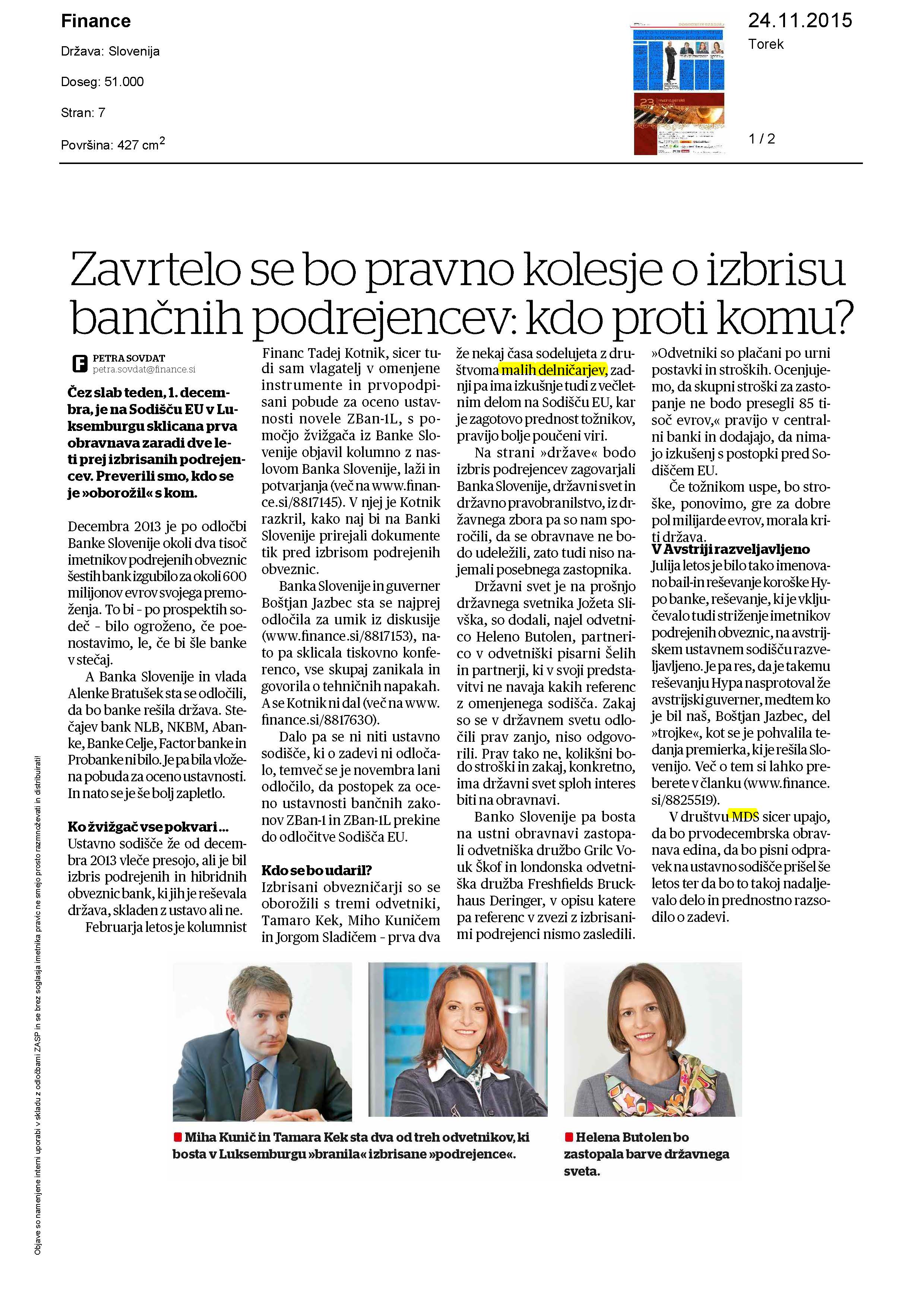 Zavrtelo se bo pravno kolesje o izbrisu bančnih podrejencev- kdo proti komu- Page_1